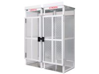 16 Cylinders - Firewall Separated - Large Tanks - Outdoor - Vertical Storage - Steel & Mesh - Gas Cylinder Cage