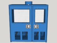 3 Cylinders - Small Bottles - Exhaust Vent - Gas Cabinet