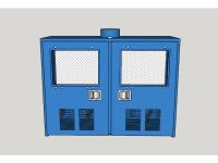 4 Cylinders - Small Bottles - Exhaust Vent - Gas Cabinet