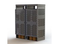 16 Cylinders - Large Tanks - Outdoor - Vertical Storage - Firewall - Laser Cut Aluminum - Gas Cylinder Cage