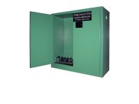 24 Cylinders - Oxygen & Medical Gases (D,E Tanks) - Self Closing - Cylinder Storage Cabinet