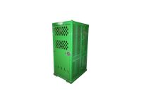 12 Cylinders - Hoist Hook - Forklift Base - Large Tanks - Outdoor - Vertical Storage - Green - Gas Cylinder Cabinet