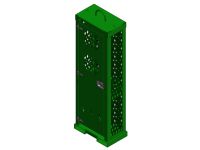 2 Cylinders - Hoist Hook - Forklift Base - Large Tanks - Outdoor - Vertical Storage - Green - Gas Cylinder Cabinet