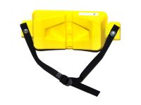 1 Cylinder - Wall Mount - Poly - Yellow - Gas Cylinder Bracket