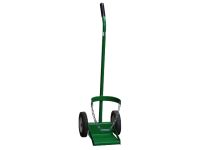 1 Cylinder - Oxygen & Medical Gases (D,E, M9, M60) - Green - Cylinder Cart