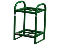 4 Cylinders - Oxygen & Medical Gases (D,E) - Green - Cylinder Rack