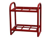 6 Cylinders - Oxygen & Medical Gases (D,E) - Red - Cylinder Rack