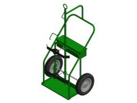 2 Cylinders  - Hoist Hook - Heavy Duty - Green - Welding Cart