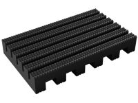 Narrow Grid - Easy Wheel Roll - No Slip/Anti-Fatigue/Drainage - Heavy Duty - PVC -  Workplace Floor Mat