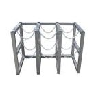 6 Cylinders (3x2) - Stainless Steel - Barricade - Gas Cylinder Rack