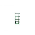 2 Cylinders - Flat Free Tires - Green - Gas Cylinder Dolly