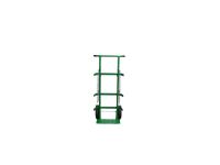 2 Cylinders - Flat Free Tires - Green - Gas Cylinder Dolly