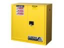 30 Gallons - Bi-Fold, Self-Closing Door - 1 Shelf - Flammable Storage Cabinet